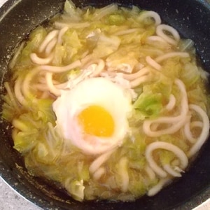 お腹の調子回復に♪トロトロキャベツ卵うどん